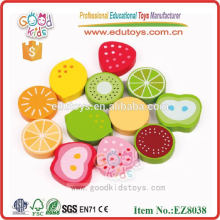 Wooden Fruit Toys For Kids - Food Sticker Toys